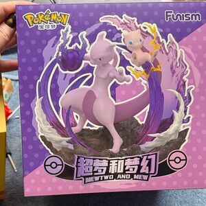 Pokémon Mewtwo and Mew Action Figure - Purple